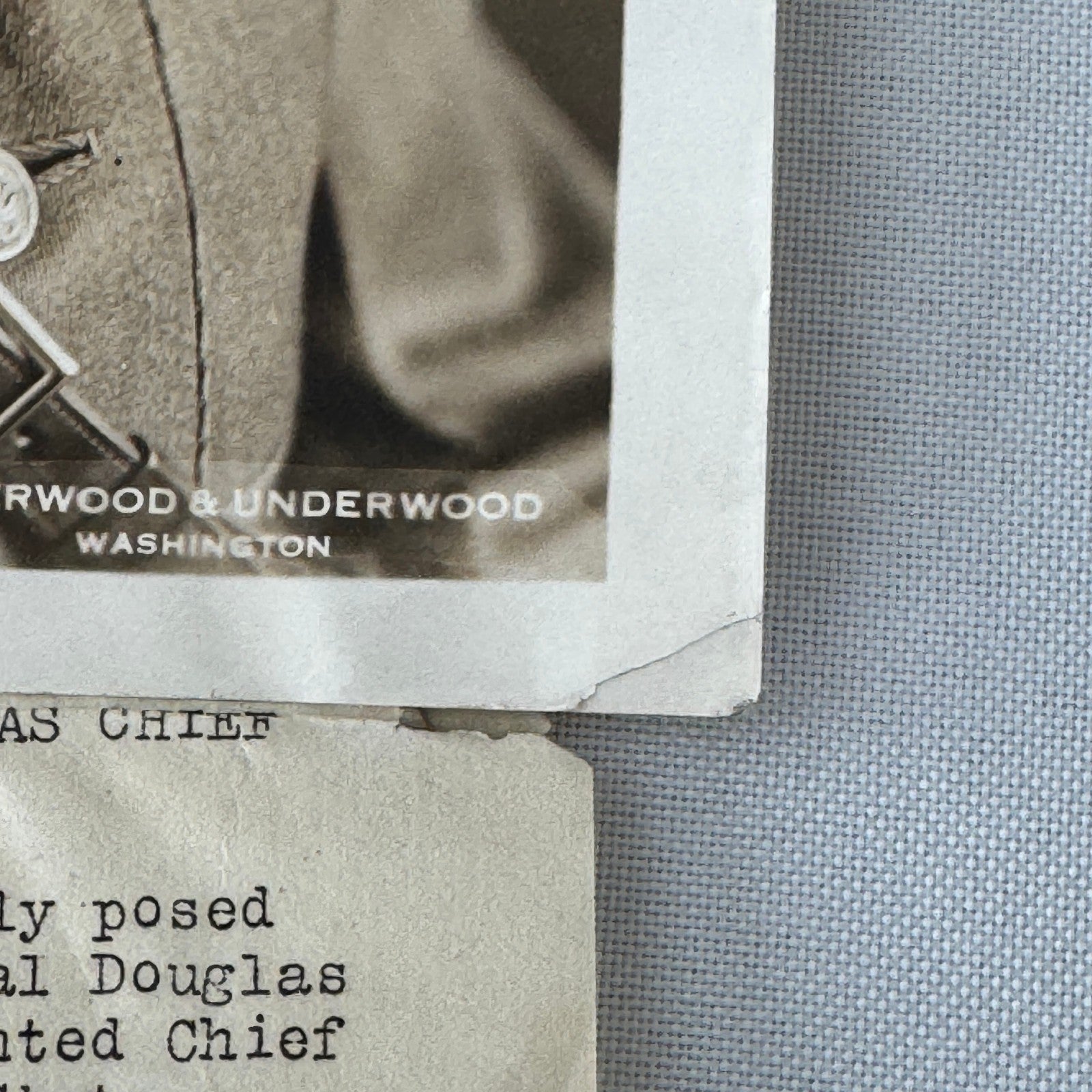 General Douglas MacArthur Underwood Press Photograph 1930 United States Army