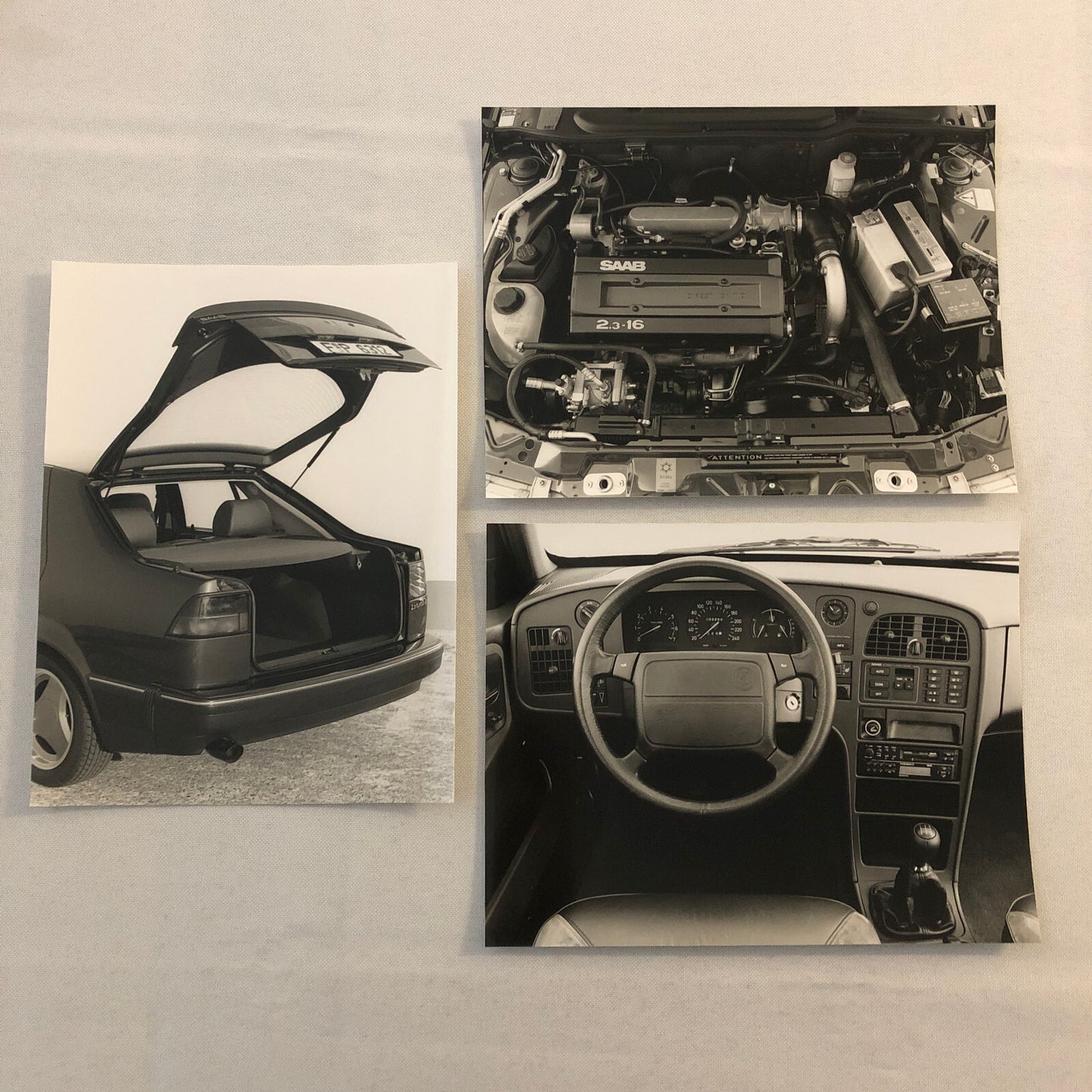 1992 Saab 9000 Car Press Kit Brochure Photos German Text