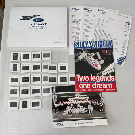 1999 Ford Jackie Stewart Racing Team SF3 Press Kit 35mm Slides Brochure Photos