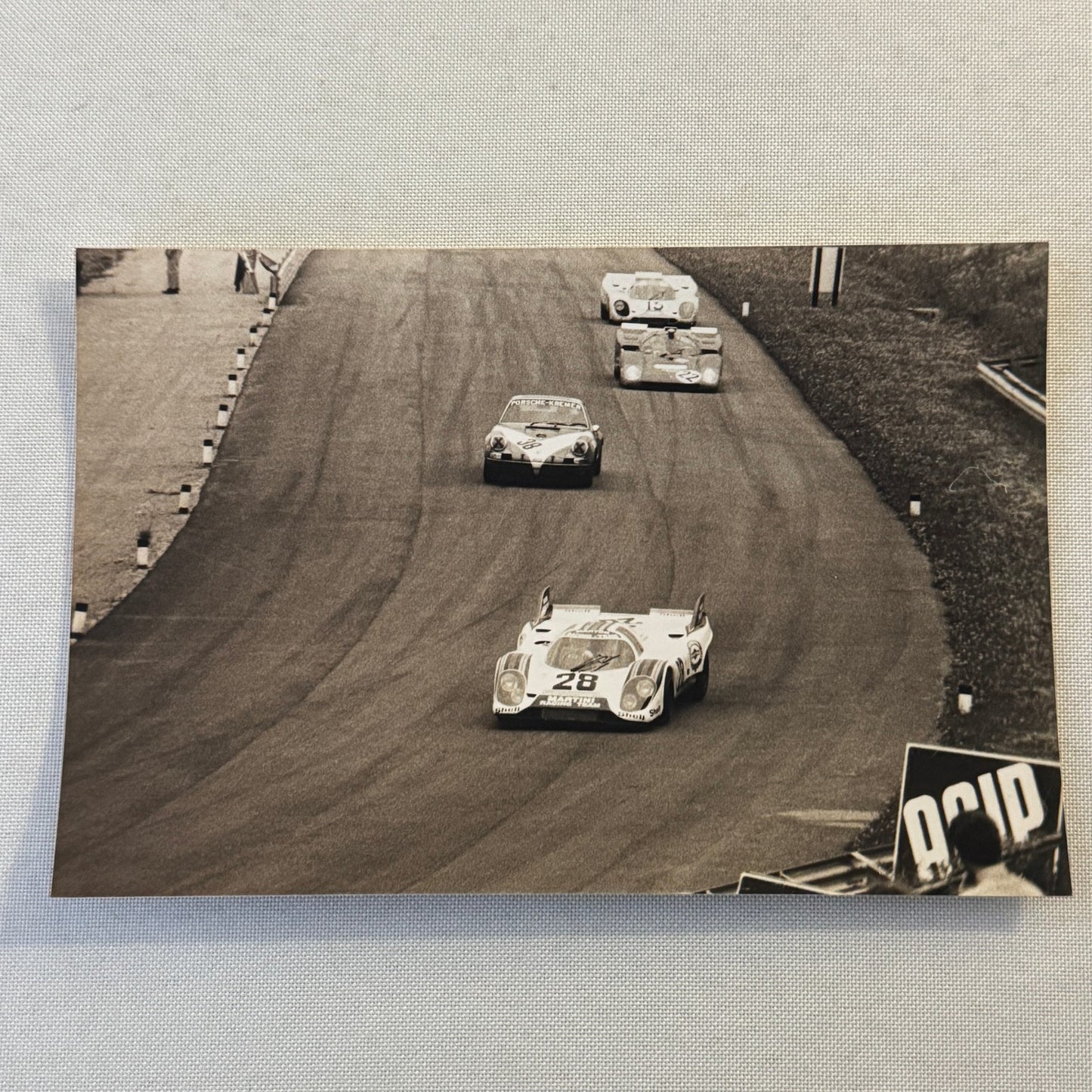 Vintage Racing Photo Lot Porsche Alfa Romeo Cars 1000 KM Race Modern Prints