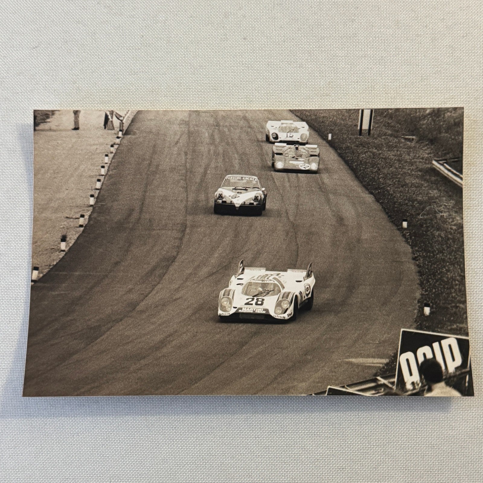 Vintage Racing Photo Lot Porsche Alfa Romeo Cars 1000 KM Race Modern Prints