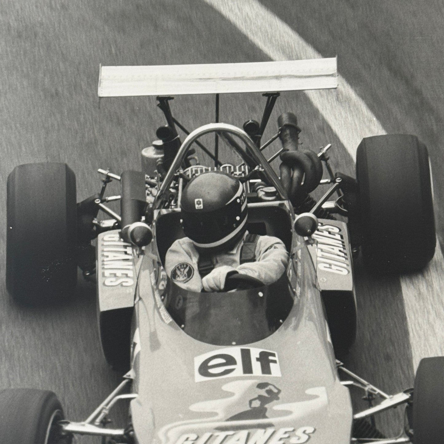 1976 Jacques Laffite Ligier JS5 Gitanes F1 Racing Car DPPI Press Photo Vintage