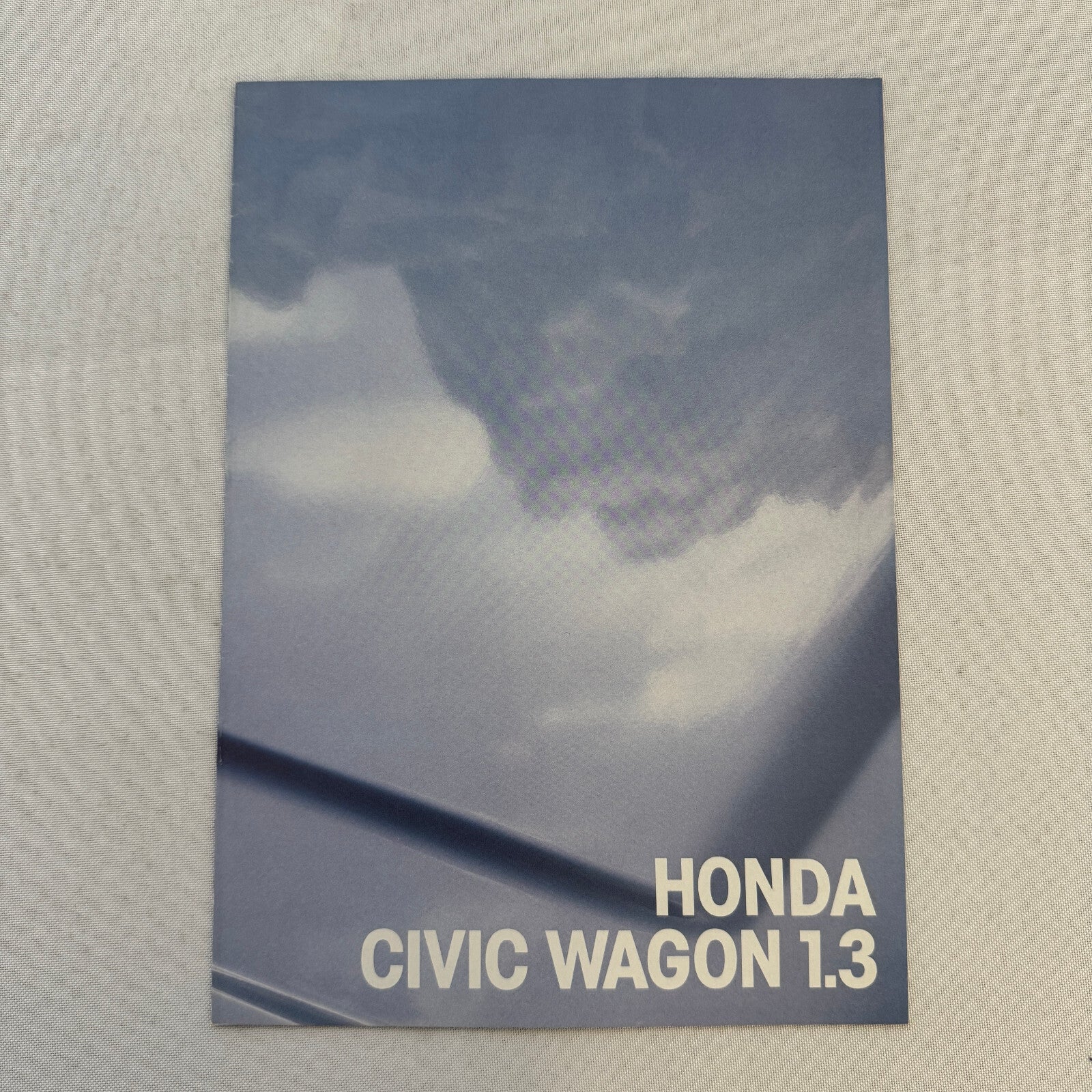 Honda Civic Station Wagon Sales Brochure Catalog Vintage German Text European