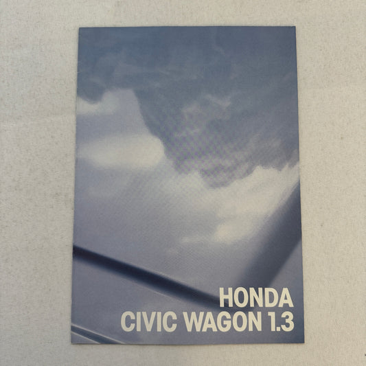 Honda Civic Station Wagon Sales Brochure Catalog Vintage German Text European