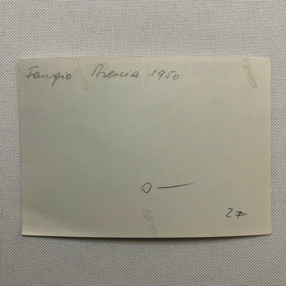 Vintage Racing Driver Photo Photograph Juan Manuel Fangio Brescia 1950