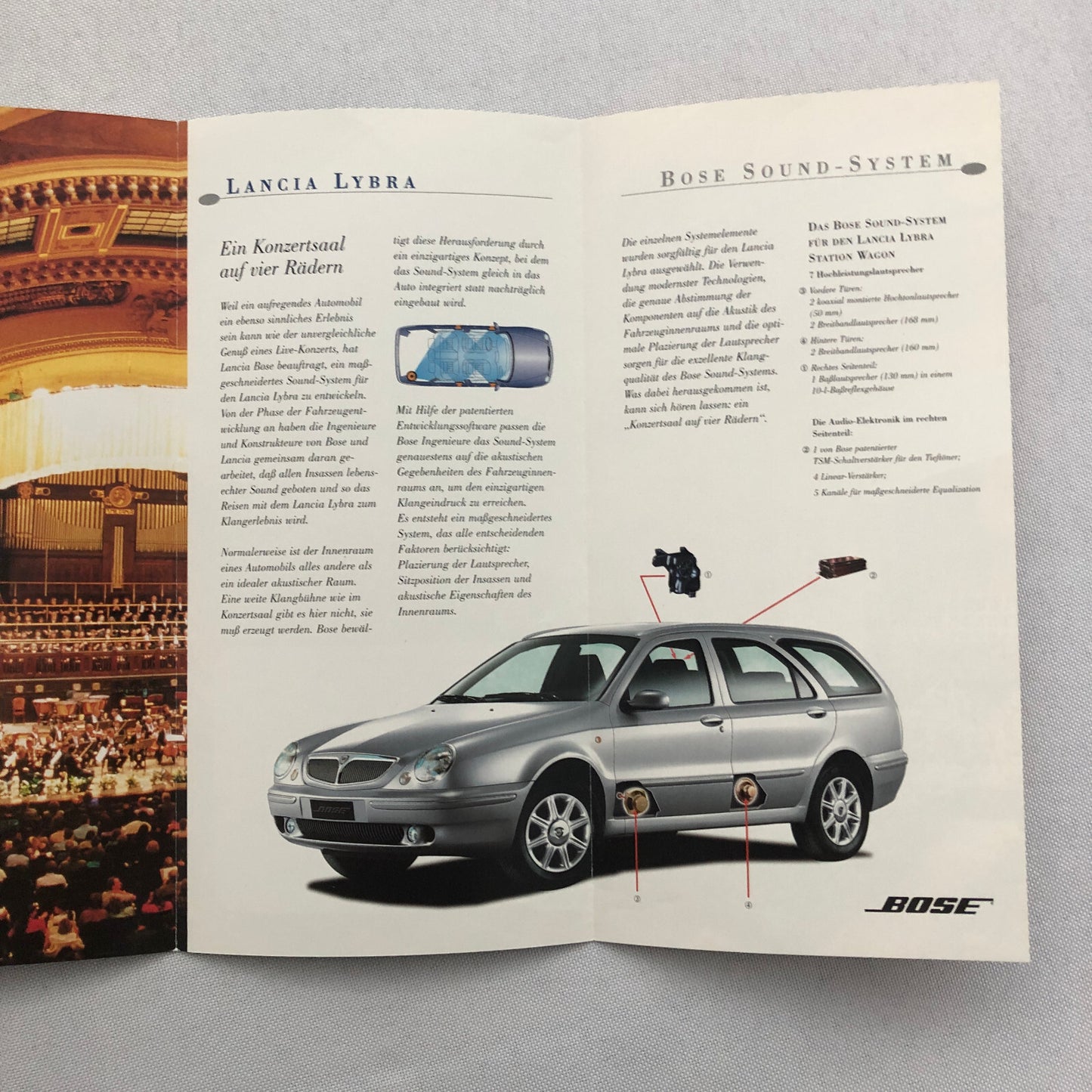 Lancia Lybra Car Sales Brochure Catalog GERMAN Text European Market