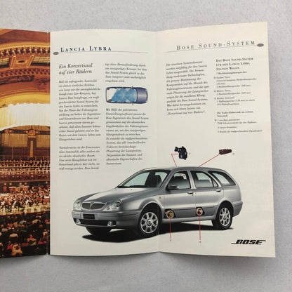 Lancia Lybra Car Sales Brochure Catalog GERMAN Text European Market
