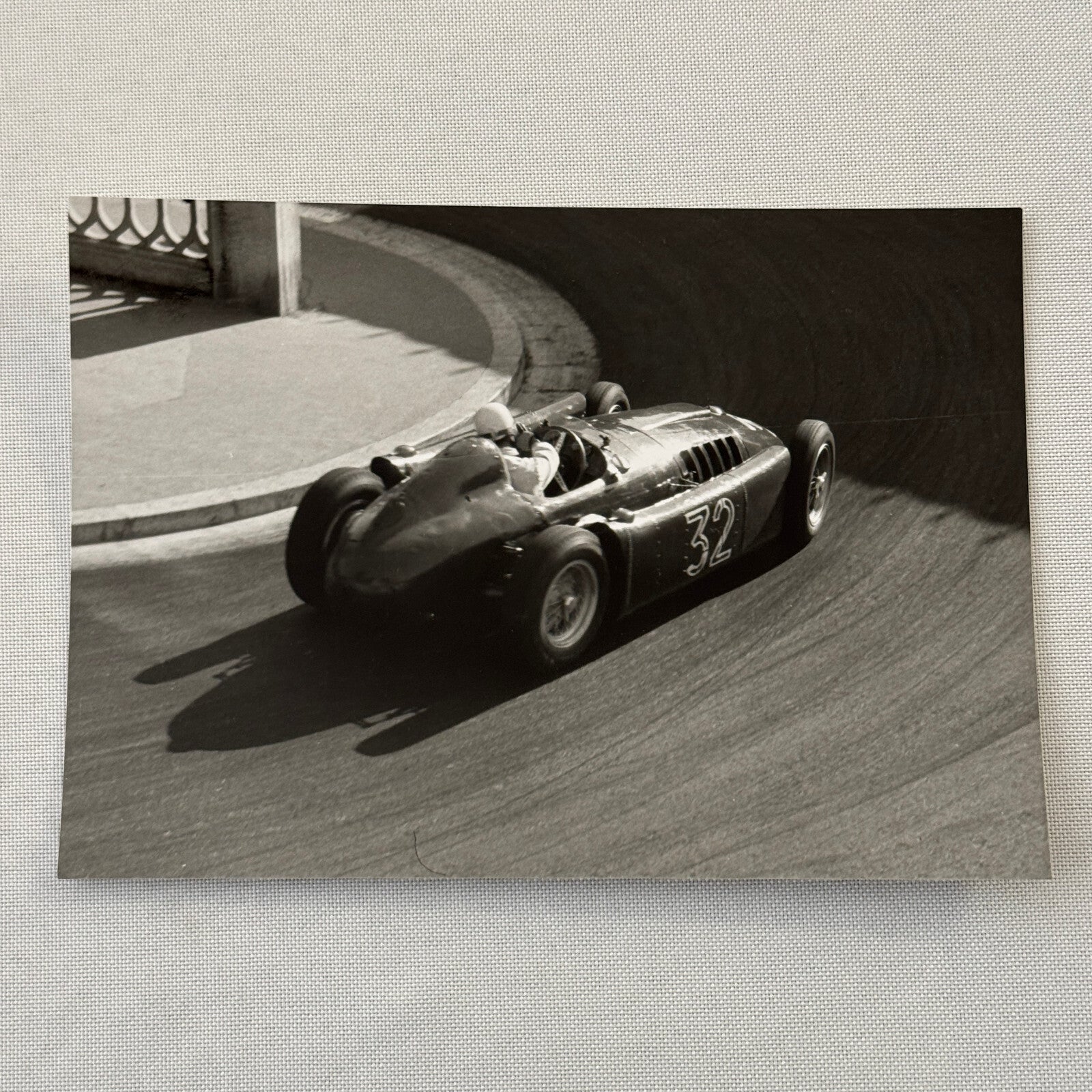 Louis Chiron Lancia D250 1955 Monaco Grand Prix Racing Photo Photograph Modern