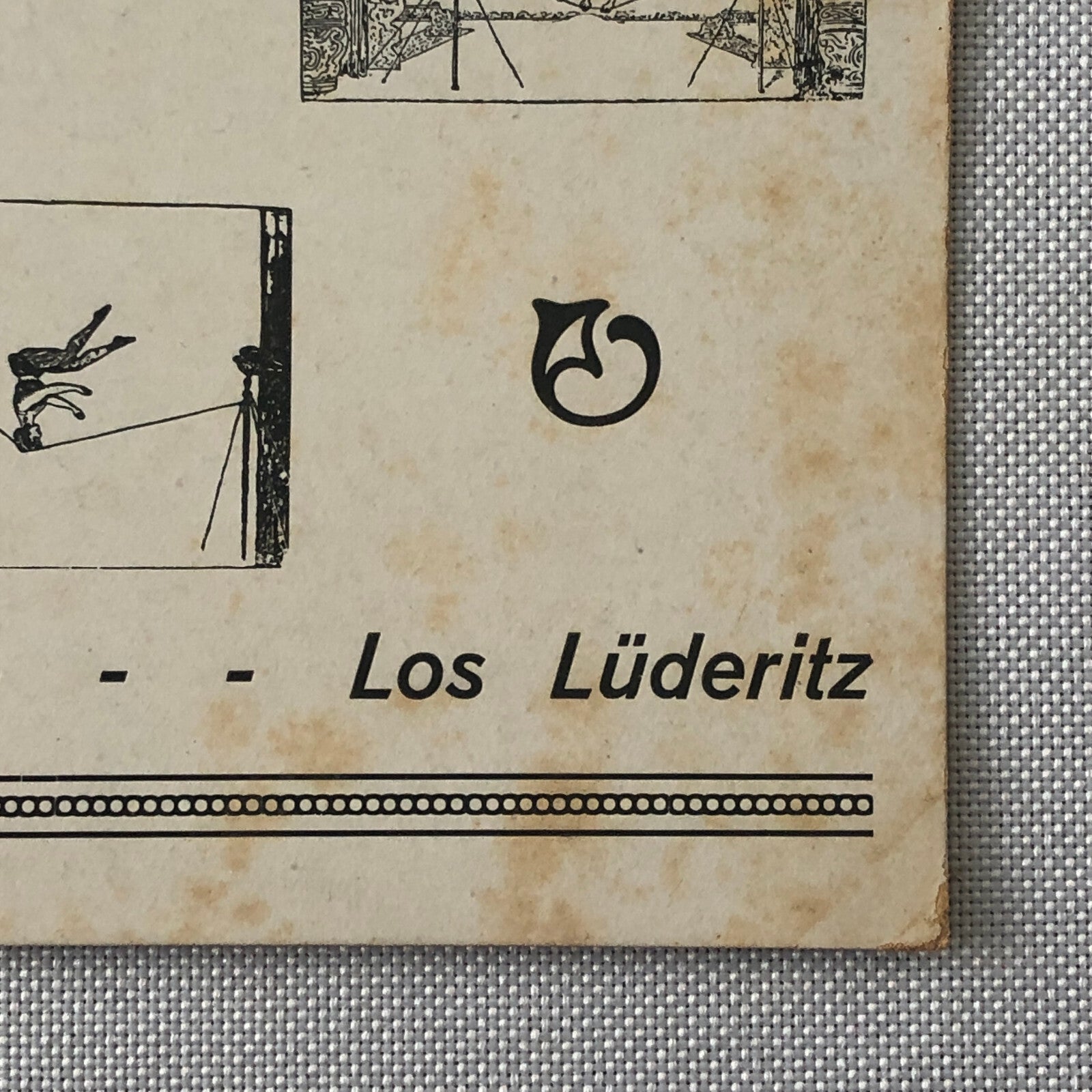 Circus Acrobat Act Performer Postcard Post Card Los Luderitz Vintage