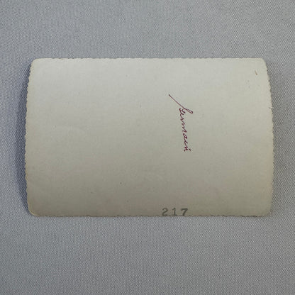 Vintage Photo Car Automobile Buried In Snow Snowstorm Man