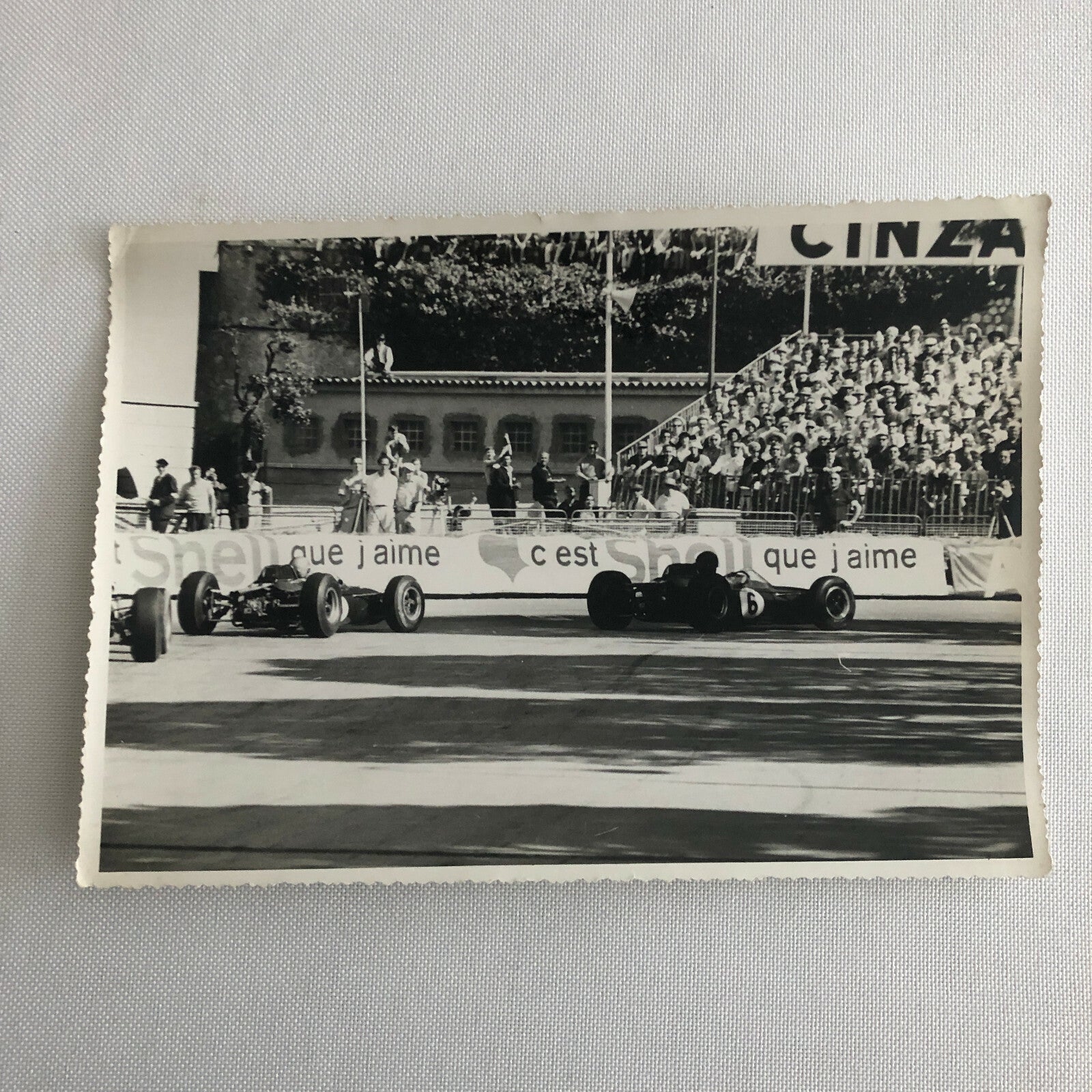 Vintage Grand Prix Racing Car Driver Photo Photograph Print