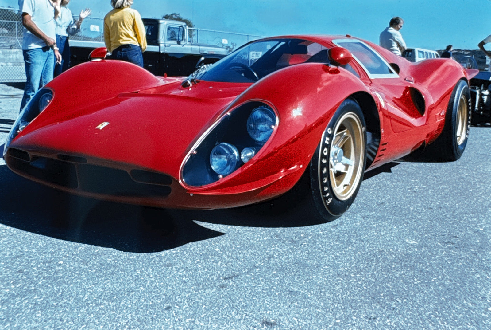 35MM Vintage Photo Slide Ferrari P4 Racing Car 1977