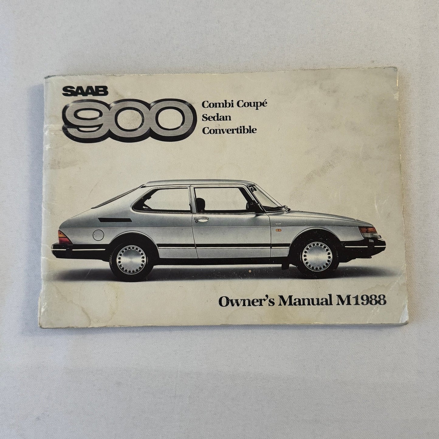 1988 Saab 900 Owners Manual Book Pouch Sedan Convertible Vintage Car