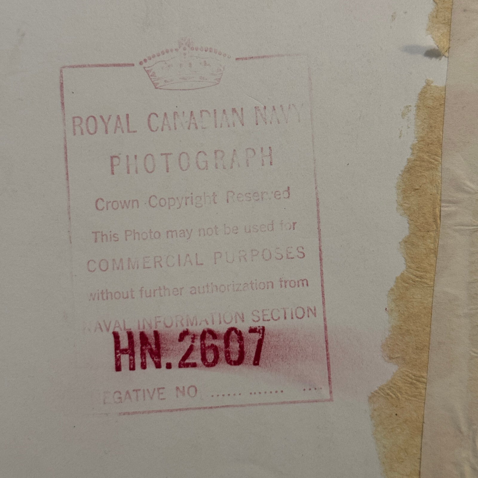 Royal Canadian Navy Military Ship Vintage Press Photo Photograph