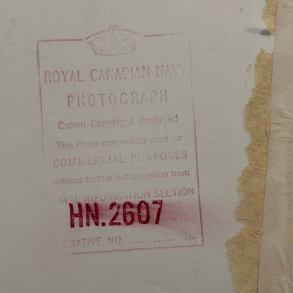 Royal Canadian Navy Military Ship Vintage Press Photo Photograph