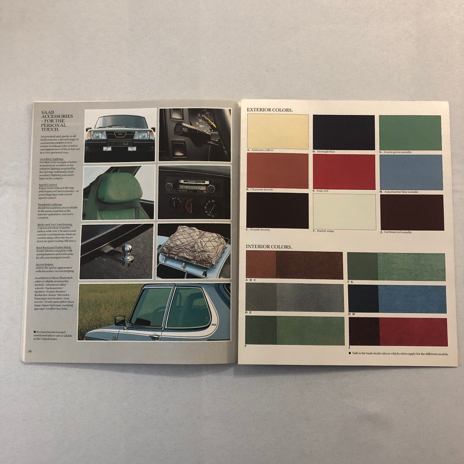 1979 Saab 900 Car Automobile Sales Brochure Catalog 900 GLi EMS GLE Turbo