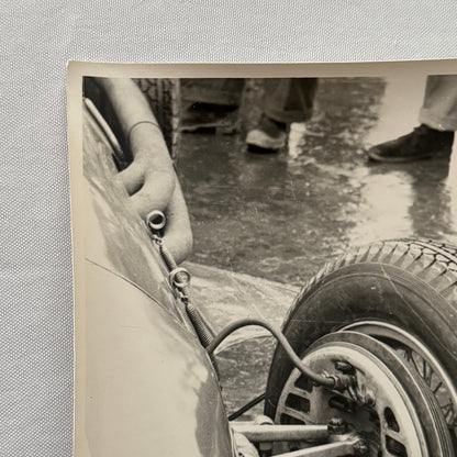 Vintage Racing Photo Photograph Grand Prix Car Wheel