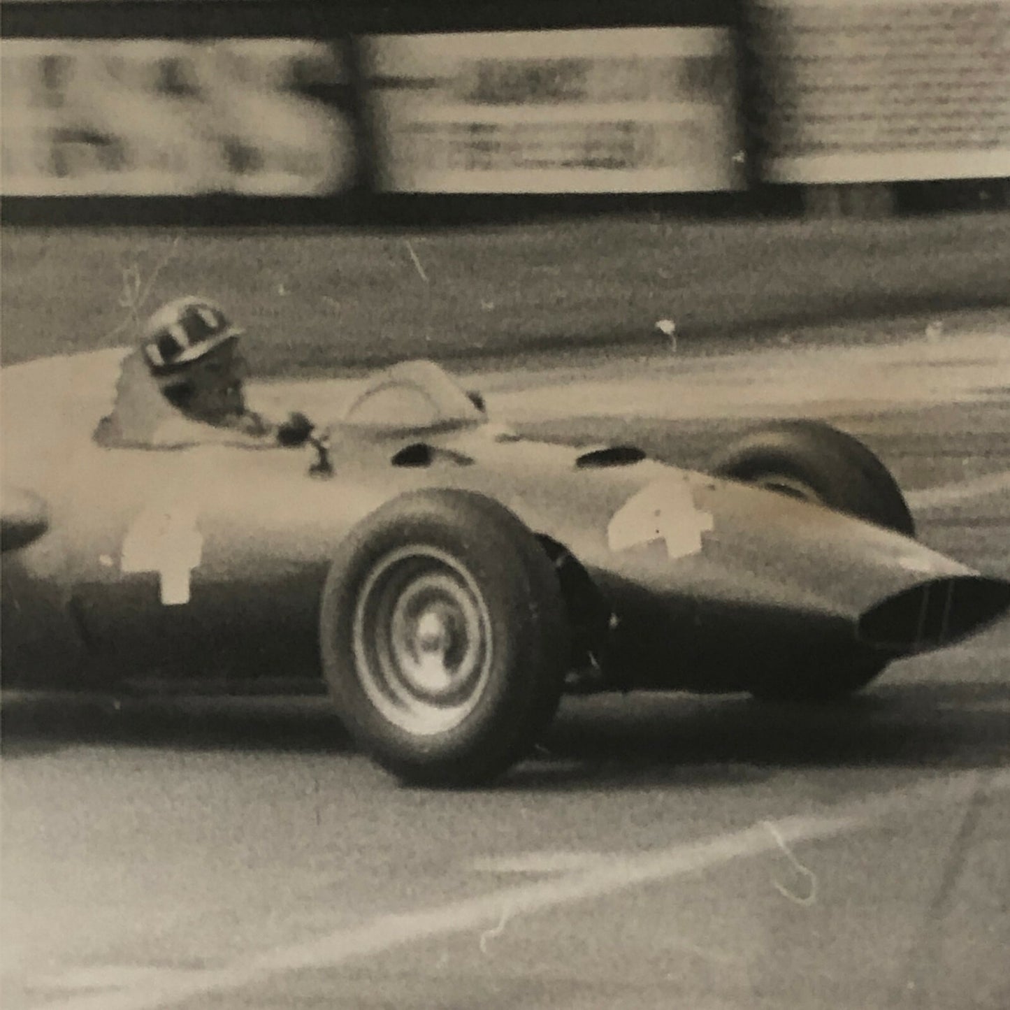 Vintage Racing Car Photo Photograph Print - Possibly BRM Car ? 