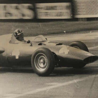 Vintage Racing Car Photo Photograph Print - Possibly BRM Car ? 