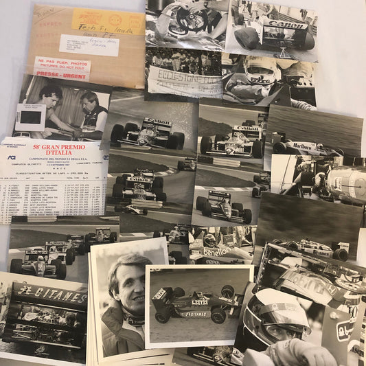 1987 Italian Grand Prix Formula One Racing Photo Lot 40+ Ayrton Senna Prost +