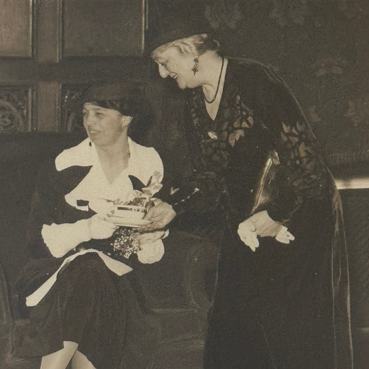 Press Photo Photograph First Lady Eleanor Roosevelt Women's Press Club 1933