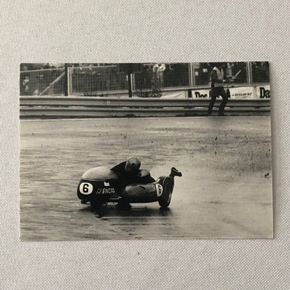 Motorcycle Sidecar Racing Crash Accident Photo Lot 4x German Rudi Kurth Dane Row