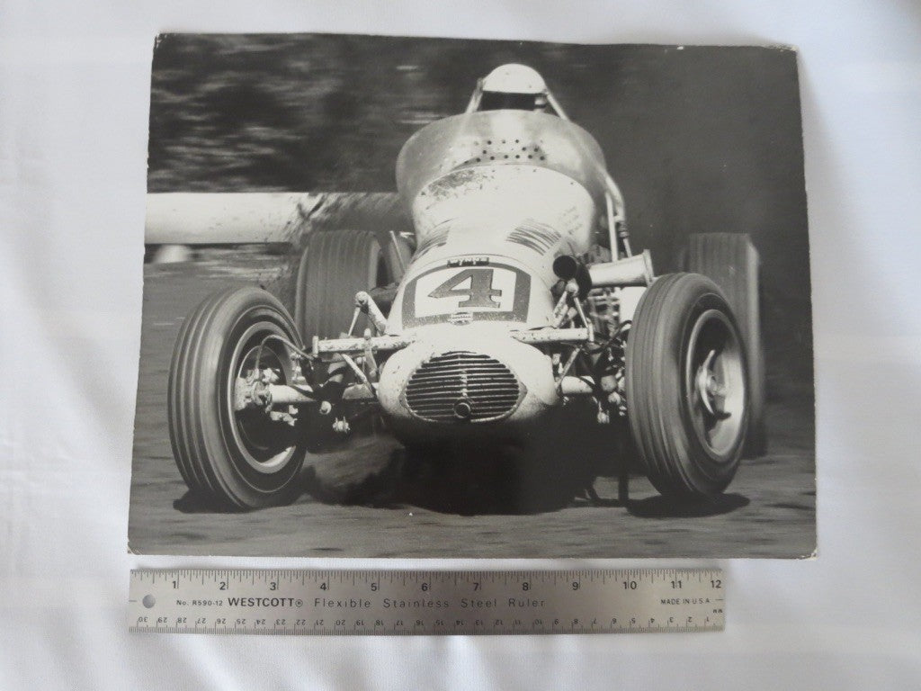Vintage 1960s Don Branson Racing Car Photo Photograph - Very Large Original 