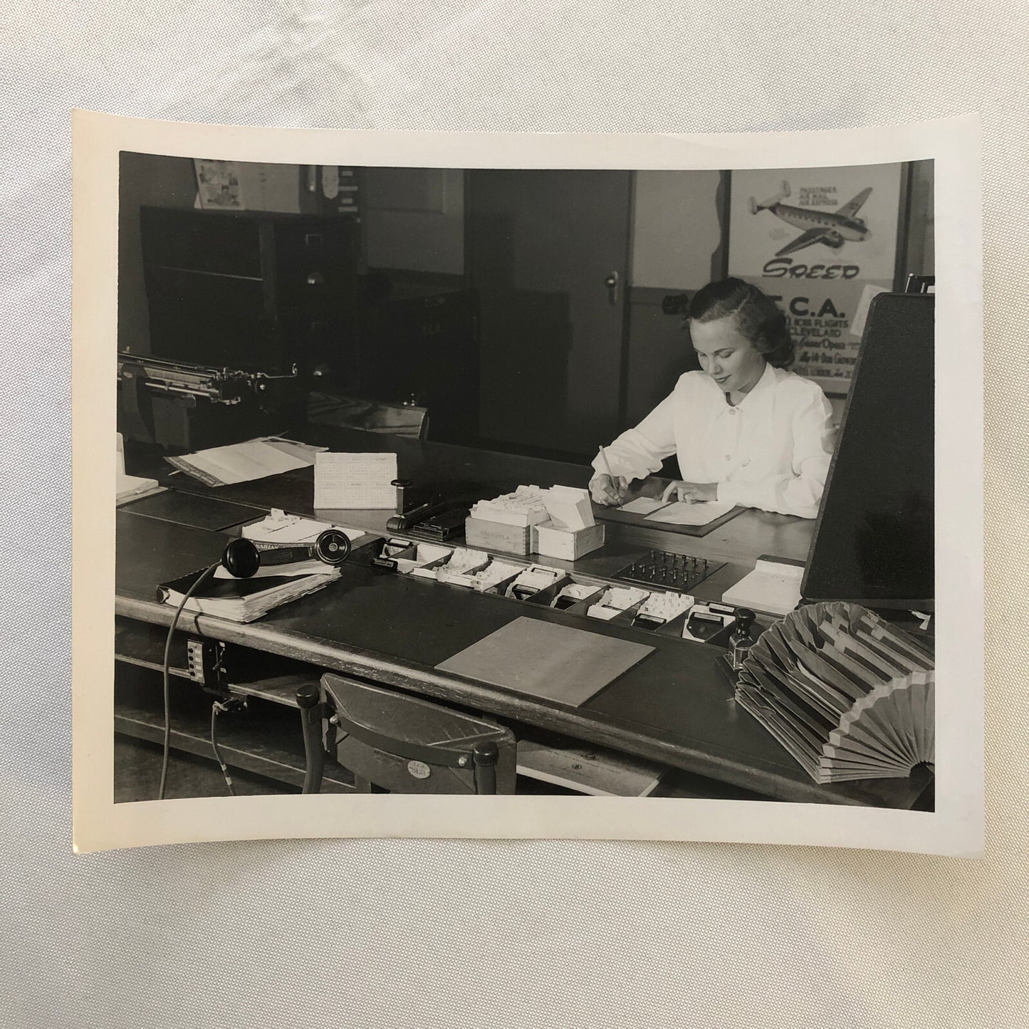 Vintage Photo Photograph Office Worker London Ontario