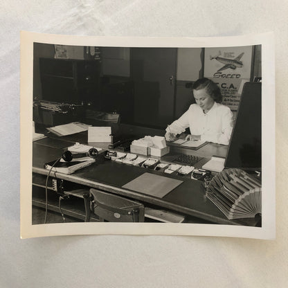 Vintage Photo Photograph Office Worker London Ontario