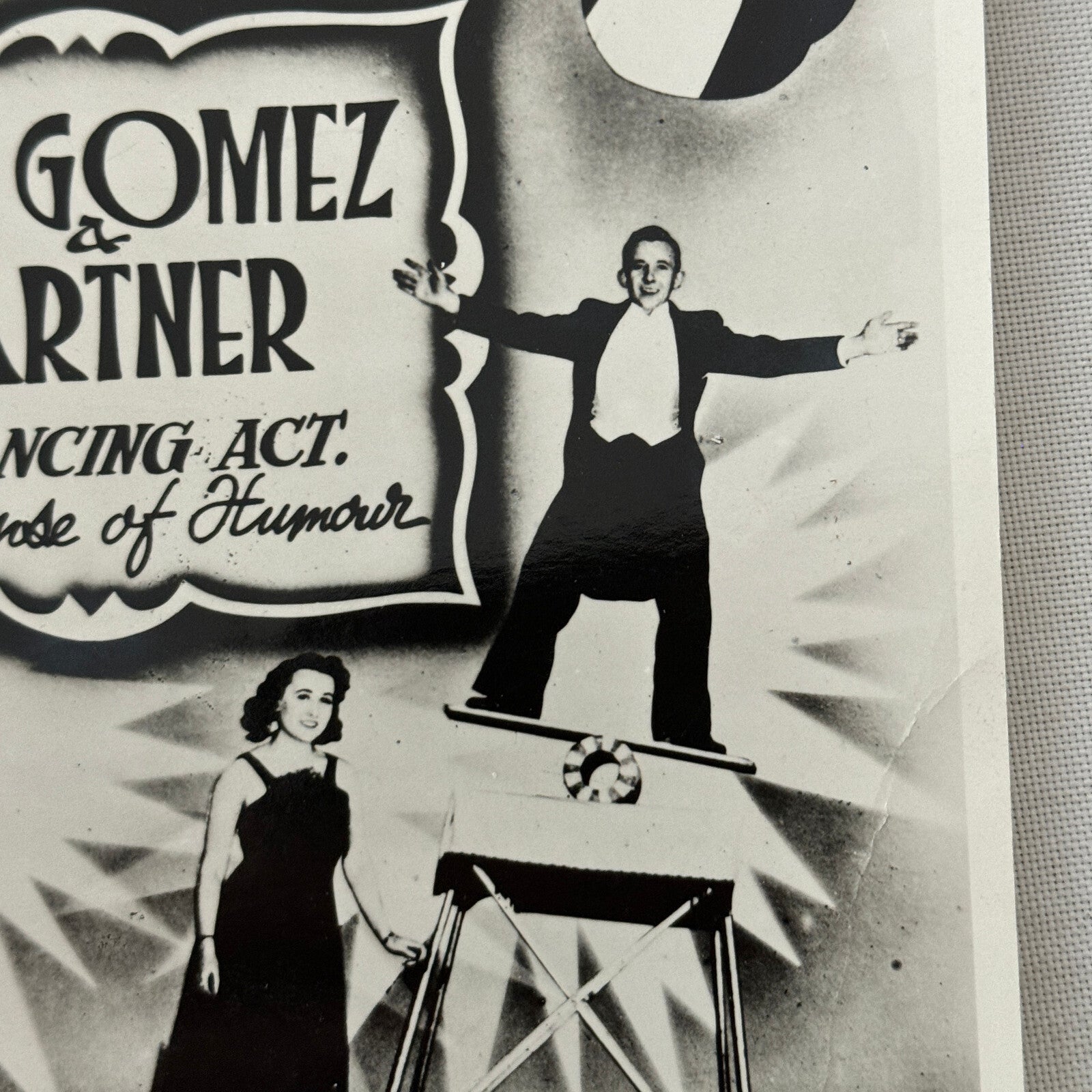 Vintage Circus Performer Acrobat Balancing Act Photo Photograph Will Gomez