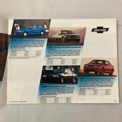 1990 General Motors GM Sales Brochure Catalog Pontiac Chevrolet GMC Cadillac +