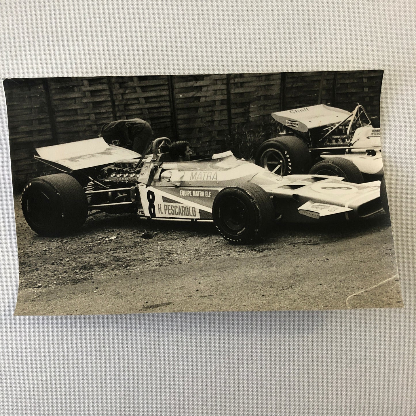Vintage Racing Car Photo Photograph - Henri Pescarolo Matra Car 