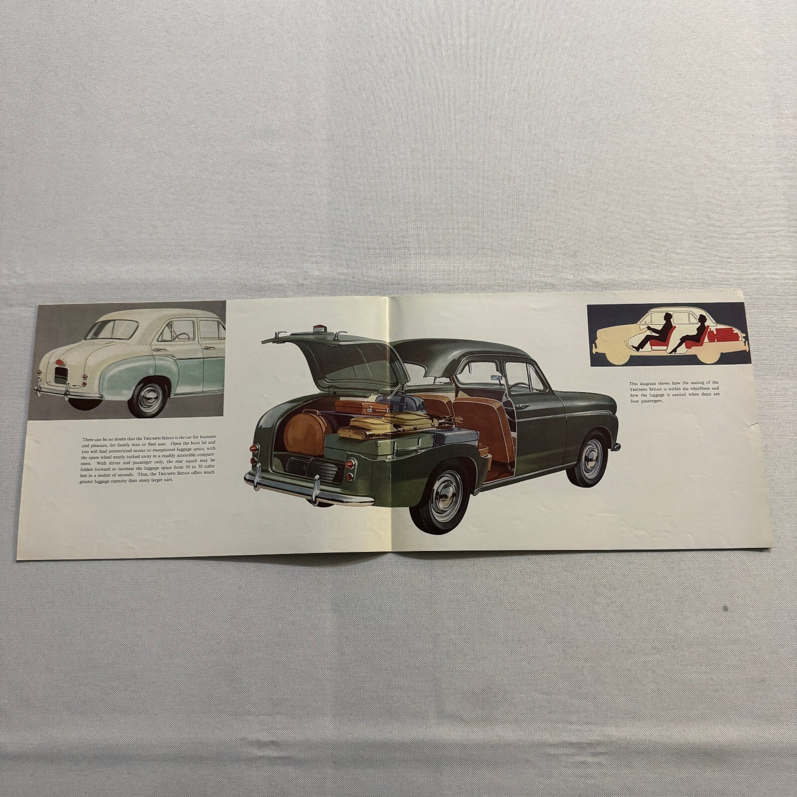 Standard Triumph Sedan Car Sales Brochure Catalog Vintage Advertising
