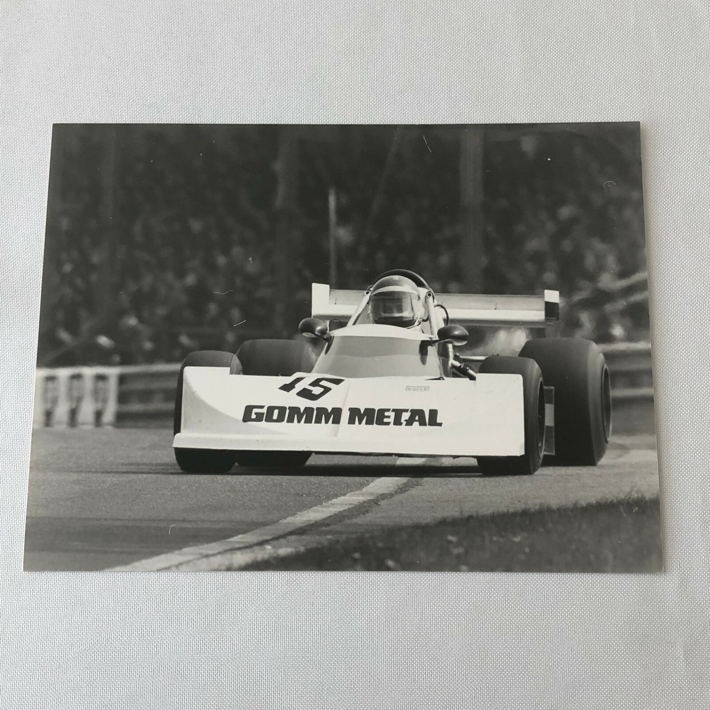 Vintage 1976 Formula 2 F2 Thruxton Grand Prix Racing Photo Photograph March 