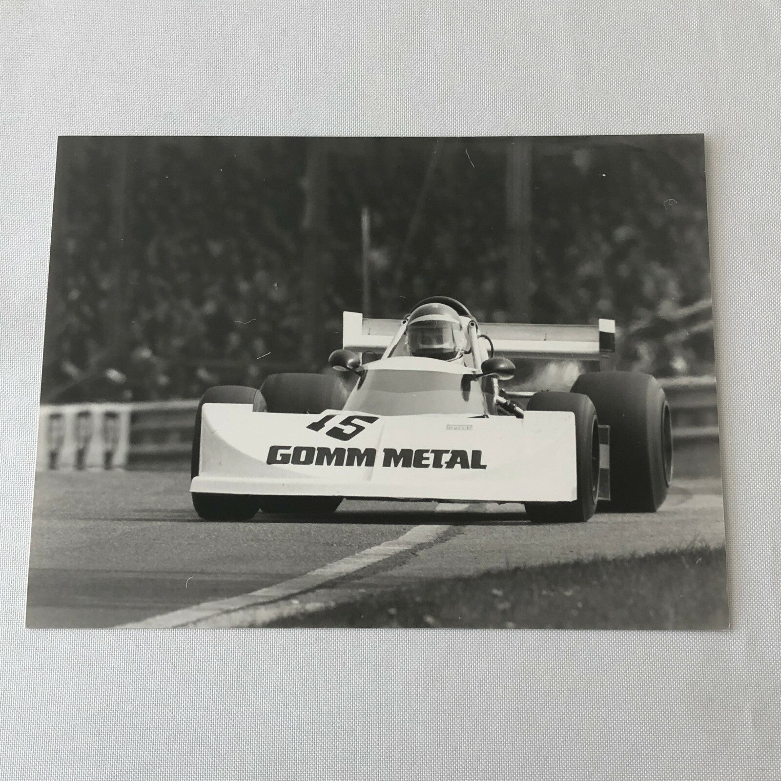Vintage 1976 Formula 2 F2 Thruxton Grand Prix Racing Photo Photograph March 