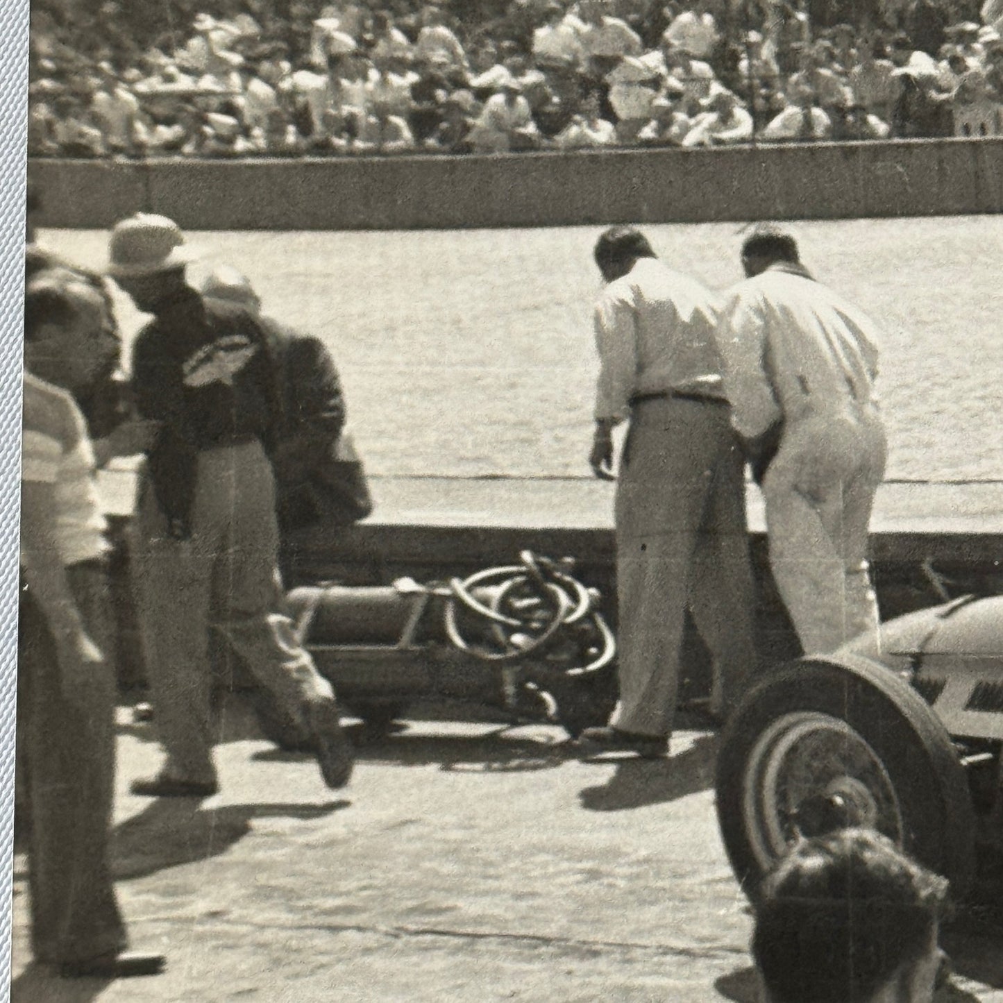 Vintage Racing Photo Photograph Unidentified Car MODERN PRINT