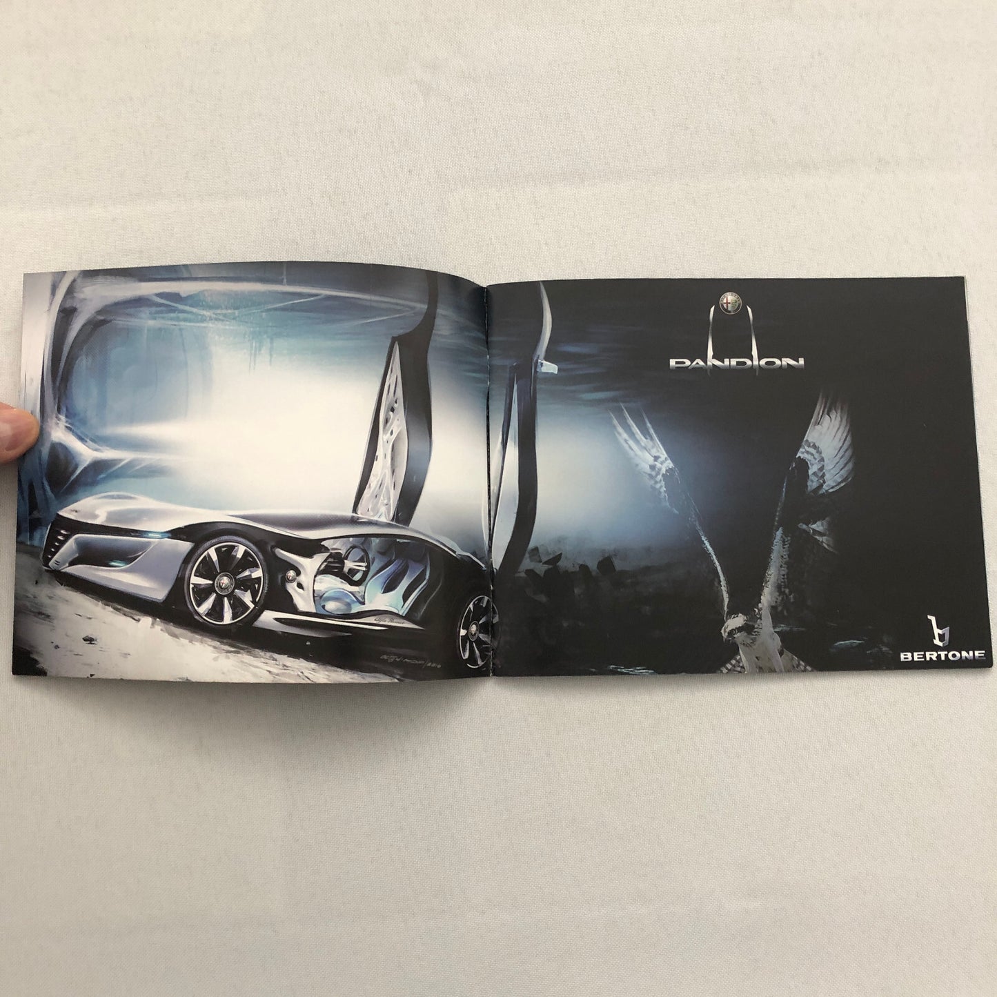 Alfa Romeo Pandion Bertone Concept Car Prototype Sales Brochure Catalog