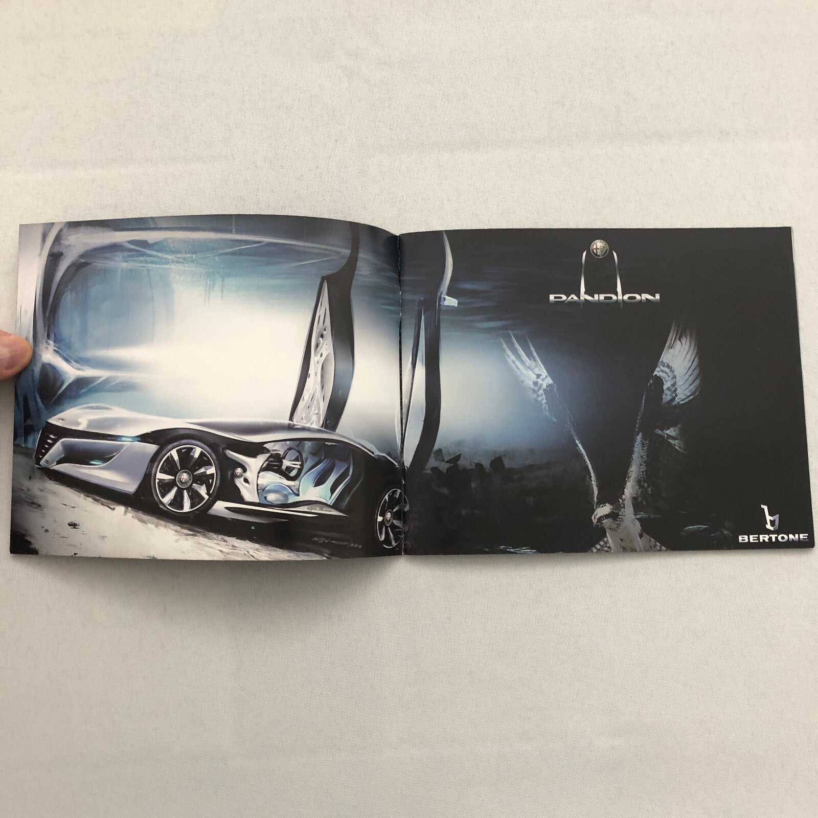 Alfa Romeo Pandion Bertone Concept Car Prototype Sales Brochure Catalog