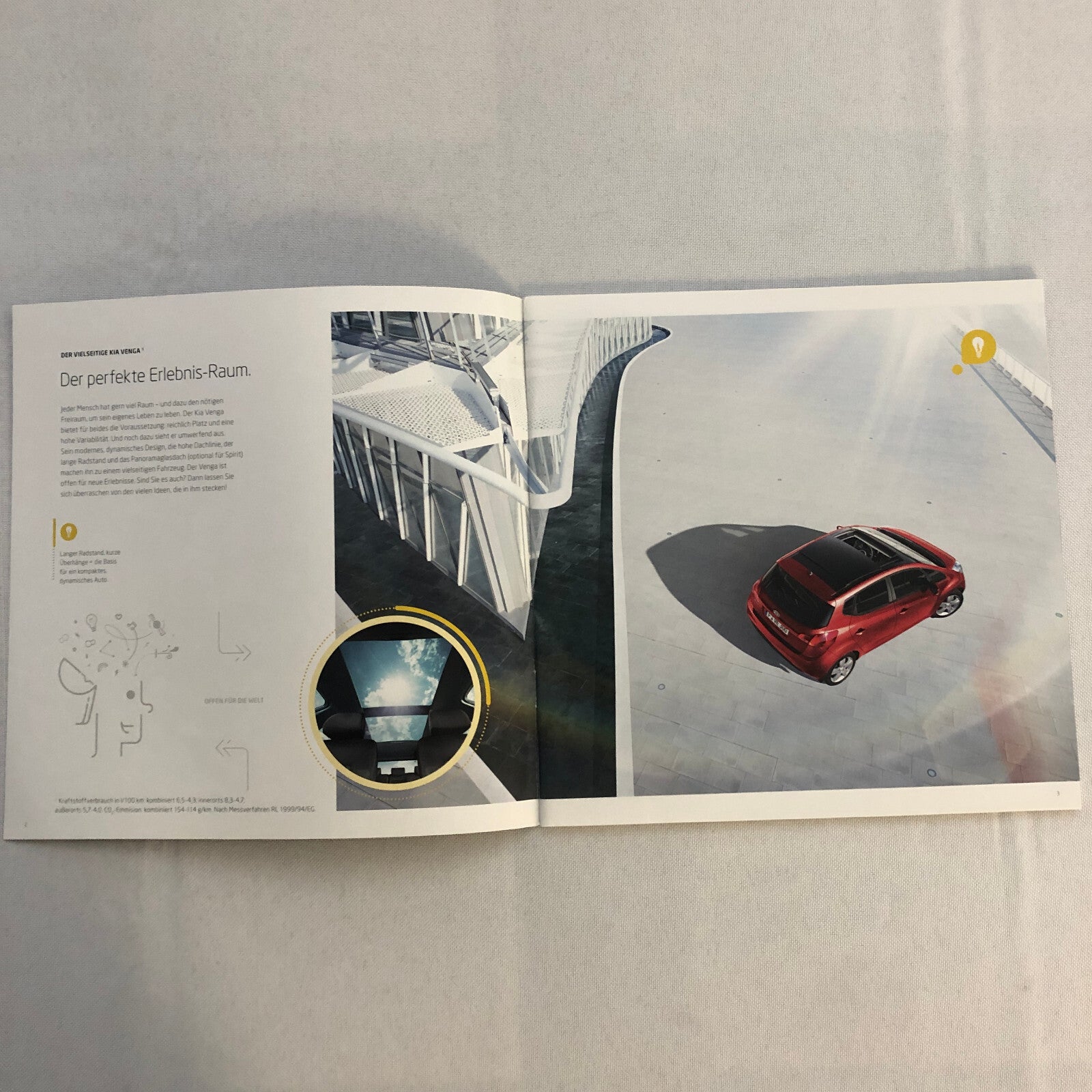 2012 Kia Venga Car Sales Brochure Catalog with Price List GERMAN Market