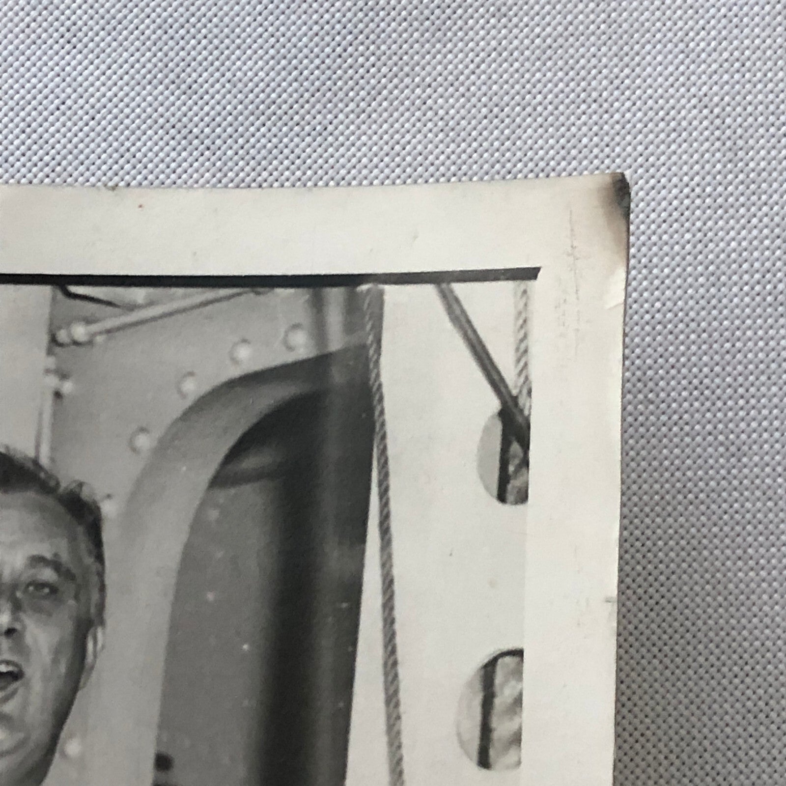 Press Photo Photograph President Franklin Roosevelt Trip Destroyer Ship 1934