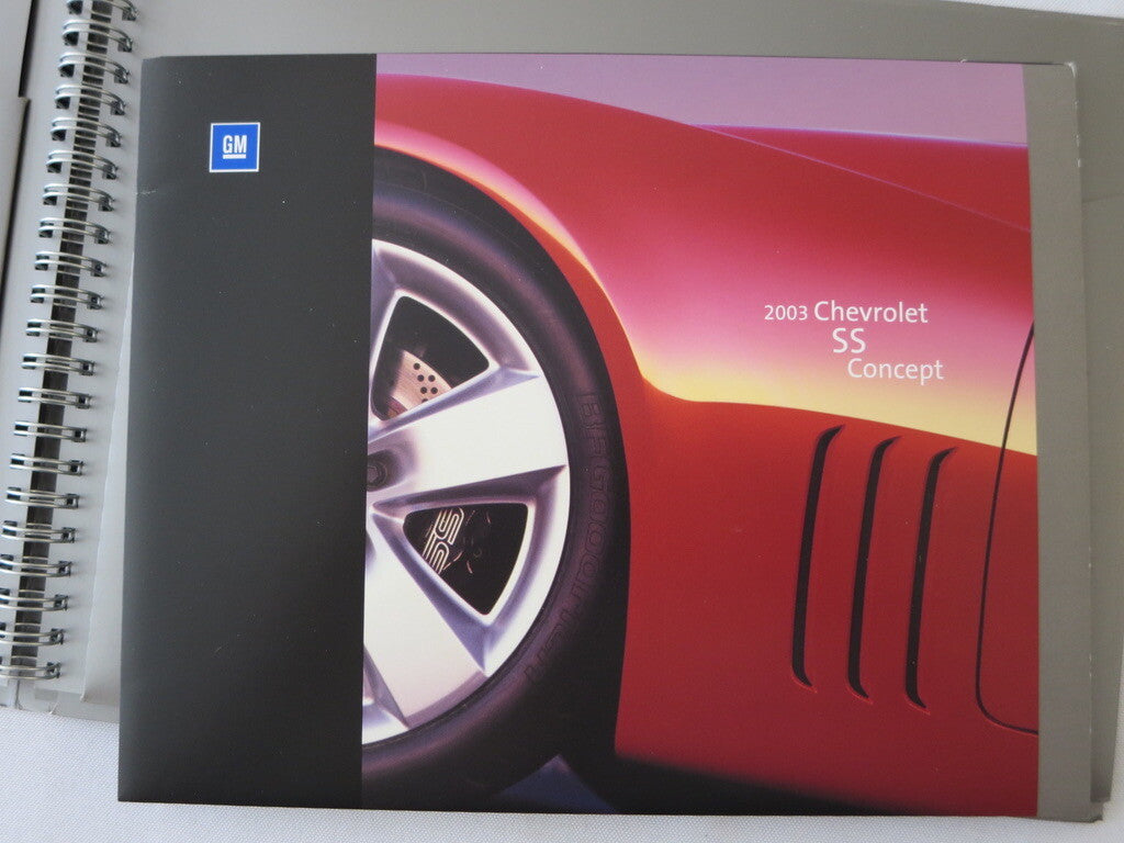 2003 GM General Motors Concept Press Kit Brochure Chevrolet SS Buick Pontiac +