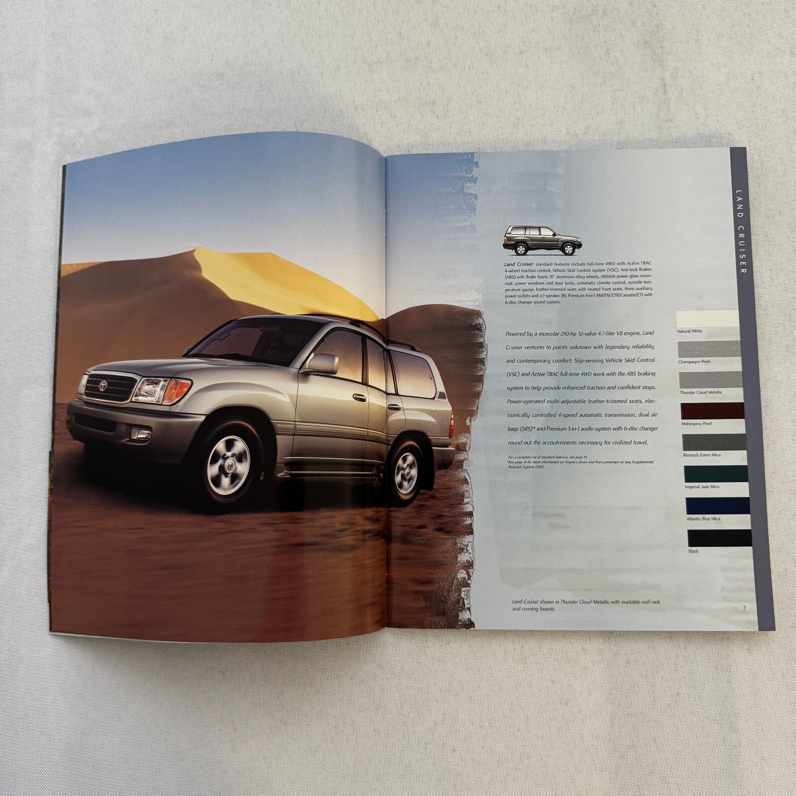 2001 Toyota Sales Brochure Catalog Tacoma Pickup Echo Celica MR2 Rav4 4Runner +