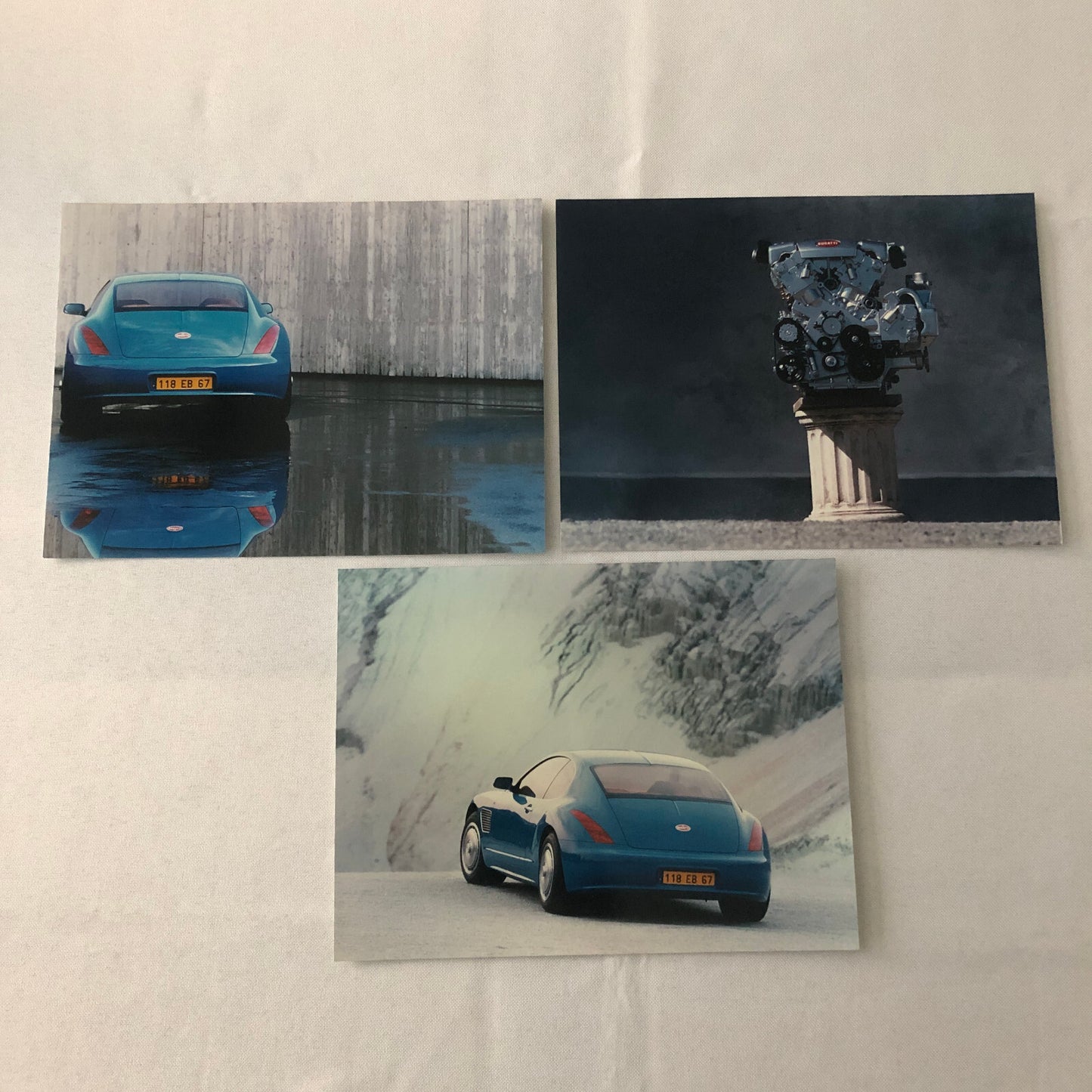 Bugatti EB118 Press Kit Brochure Italian Text Concept Car Photographs