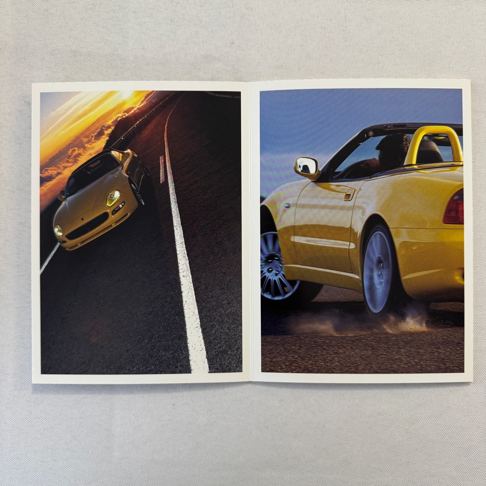 2001 Maserati Spyder Convertible Press Kit Brochure Photo CD Frankfurt Autoshow