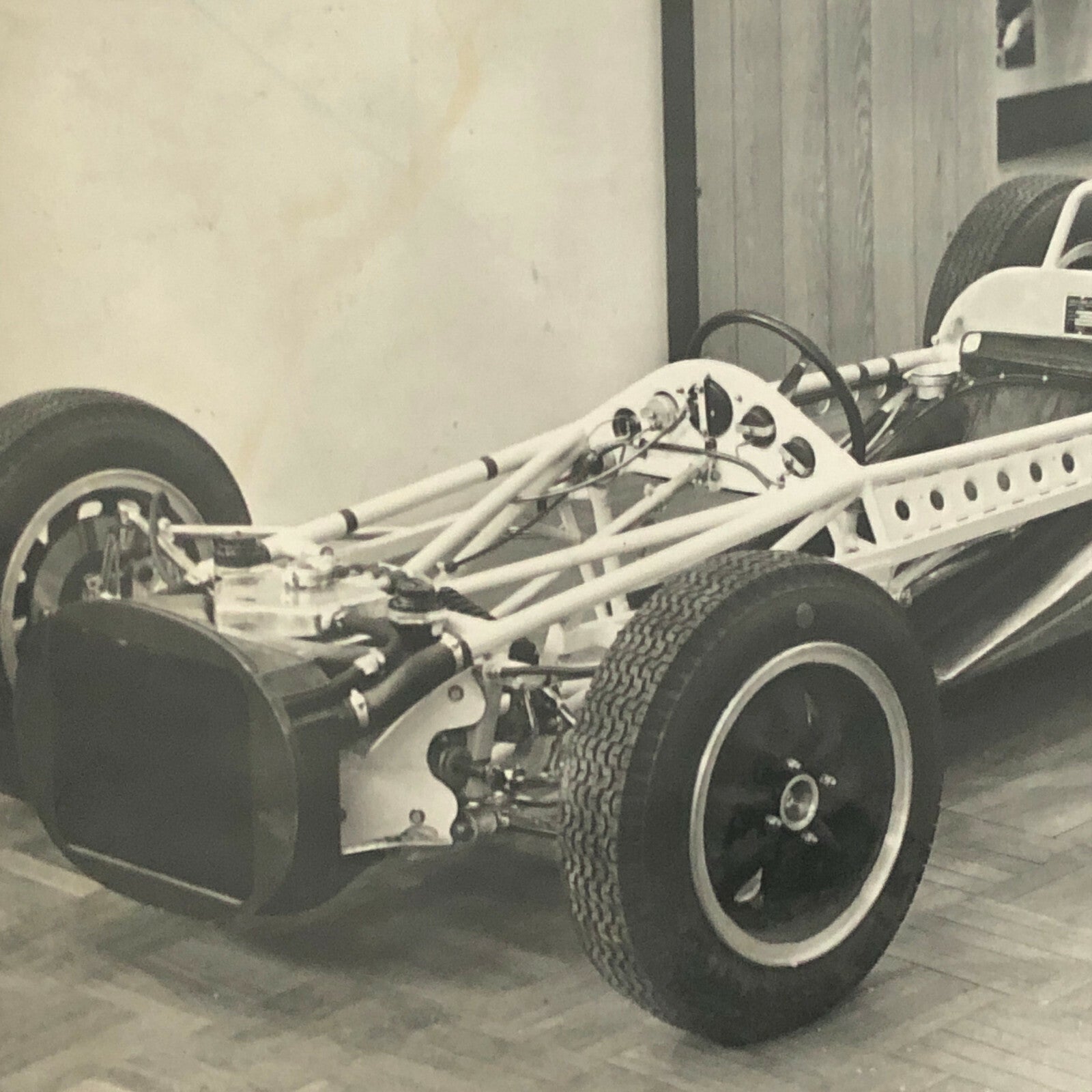 Vintage Grand Prix Racing Car Photo Photograph Print - Car Chassis 