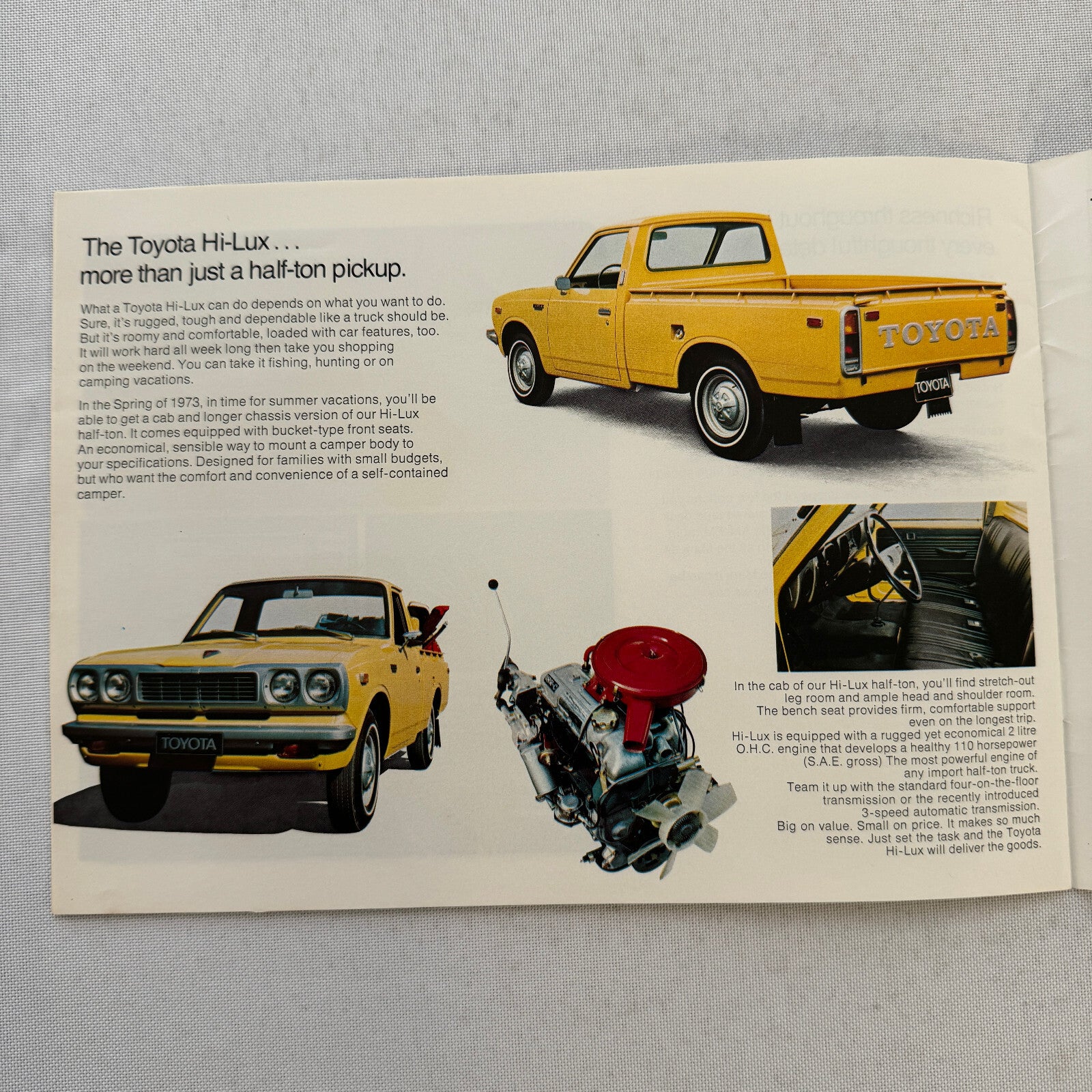 Toyota Sales Brochure Catalog Corolla Corona Celica Mark II Landcruiser Pickup +