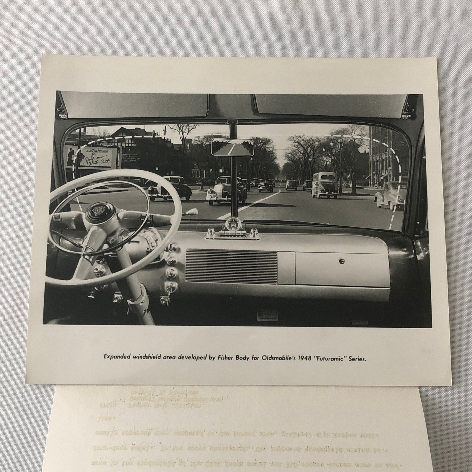 1948 Oldsmobile Series 98 Futuramic Factory Press Photo Photograph