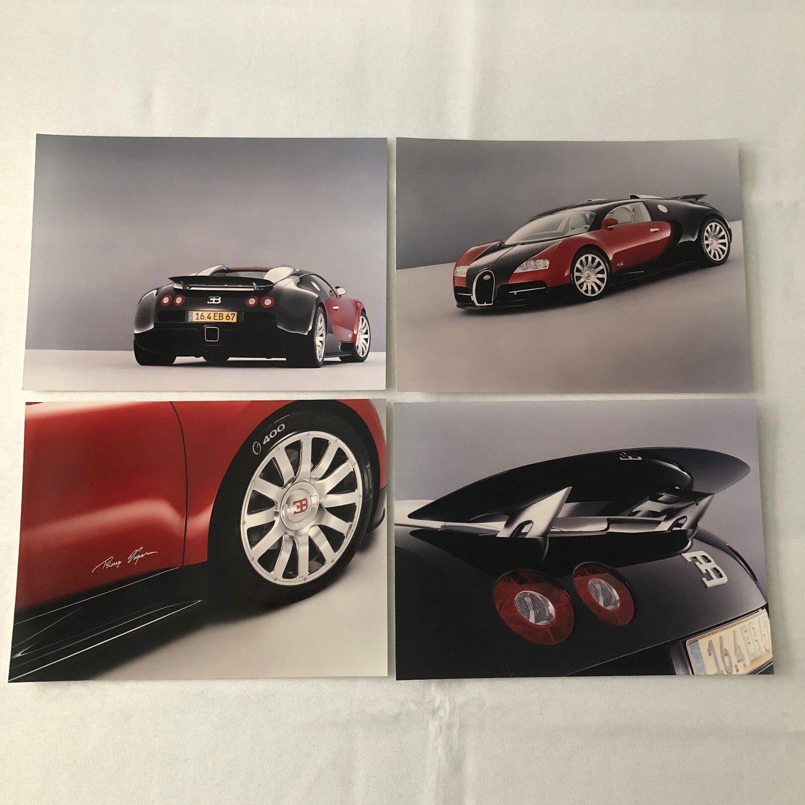 Bugatti Veyron Press Kit Brochure Photos 2002 German Text