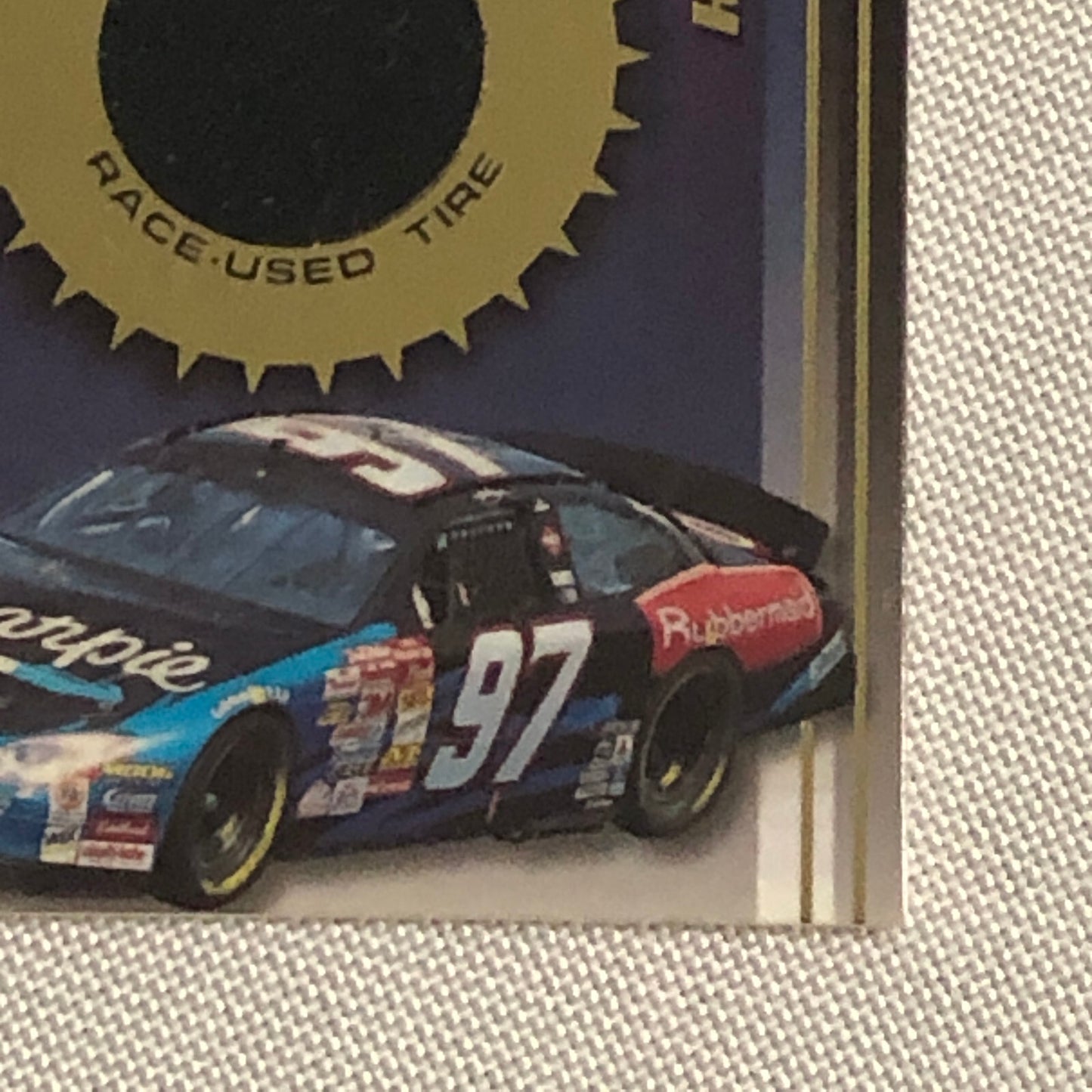 2002 Press Pass Hot Treads Tire Relic Card Kurt Busch NASCAR
