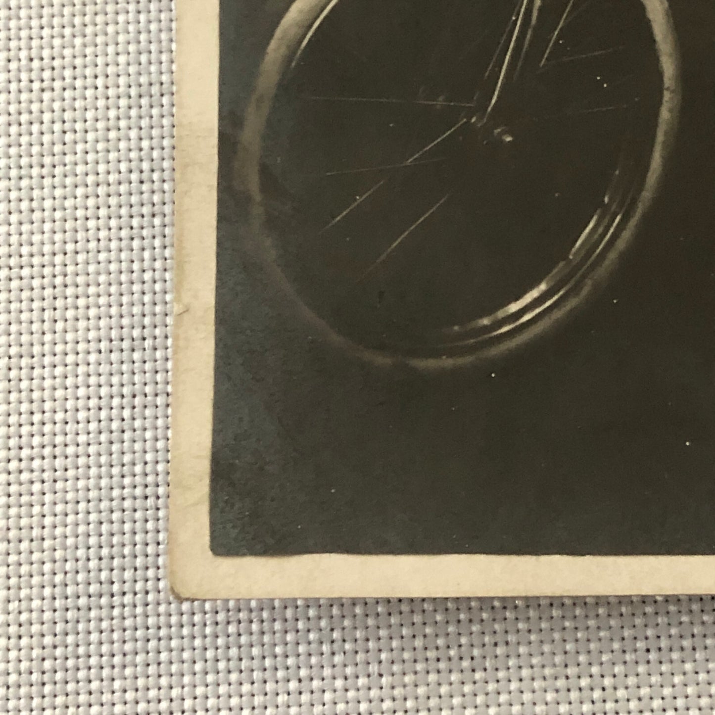 Circus Performer Girl Child on Bicycle Real Photo Postcard Post Card RPPC